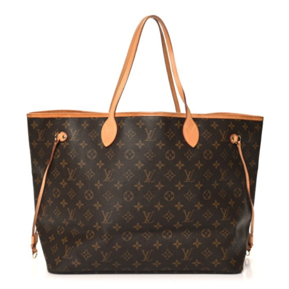 Louis Vuitton Brown and Tan Neverfull Tote